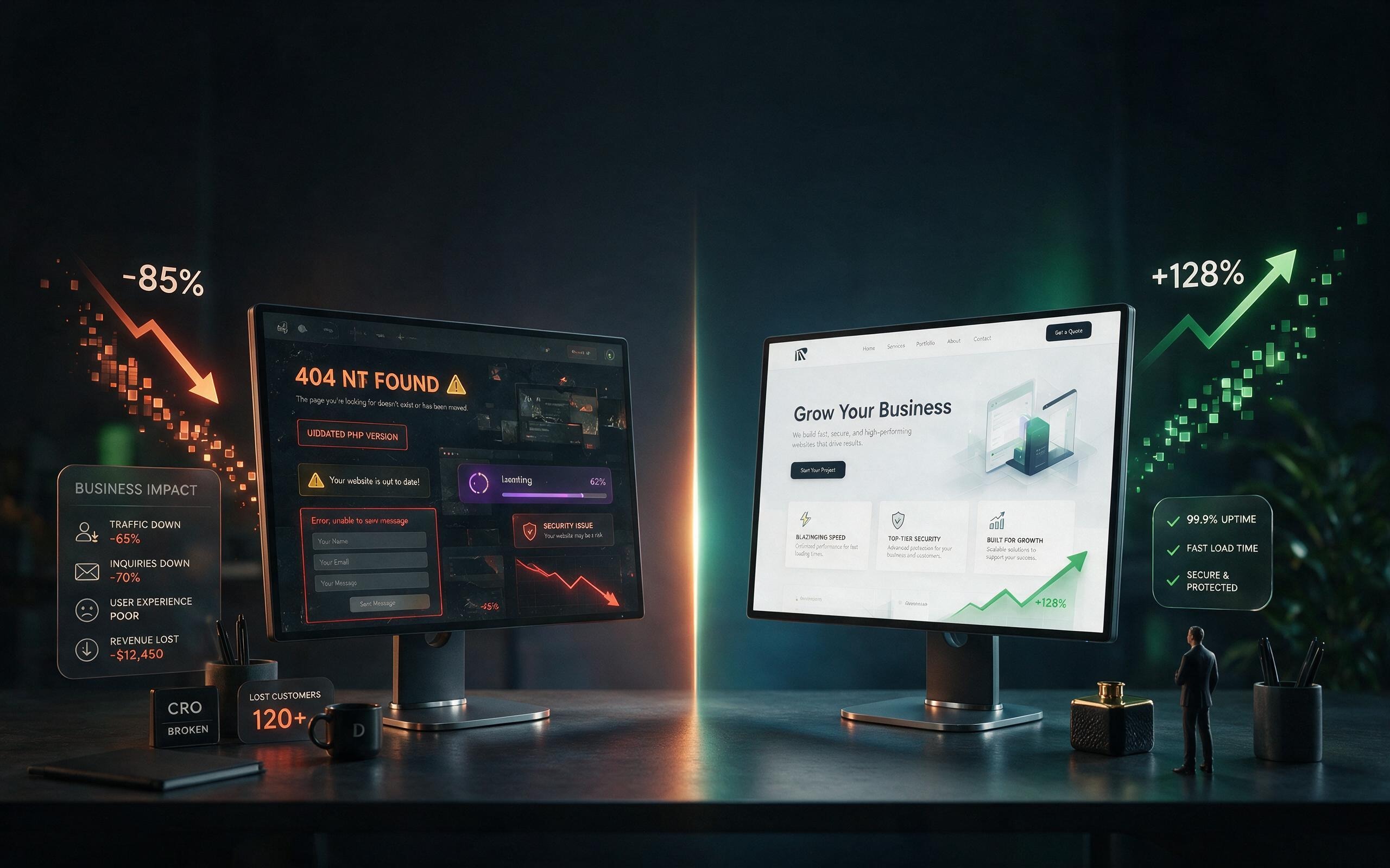Why Your Small Business Needs a Custom Website Instead of a Template in 2026