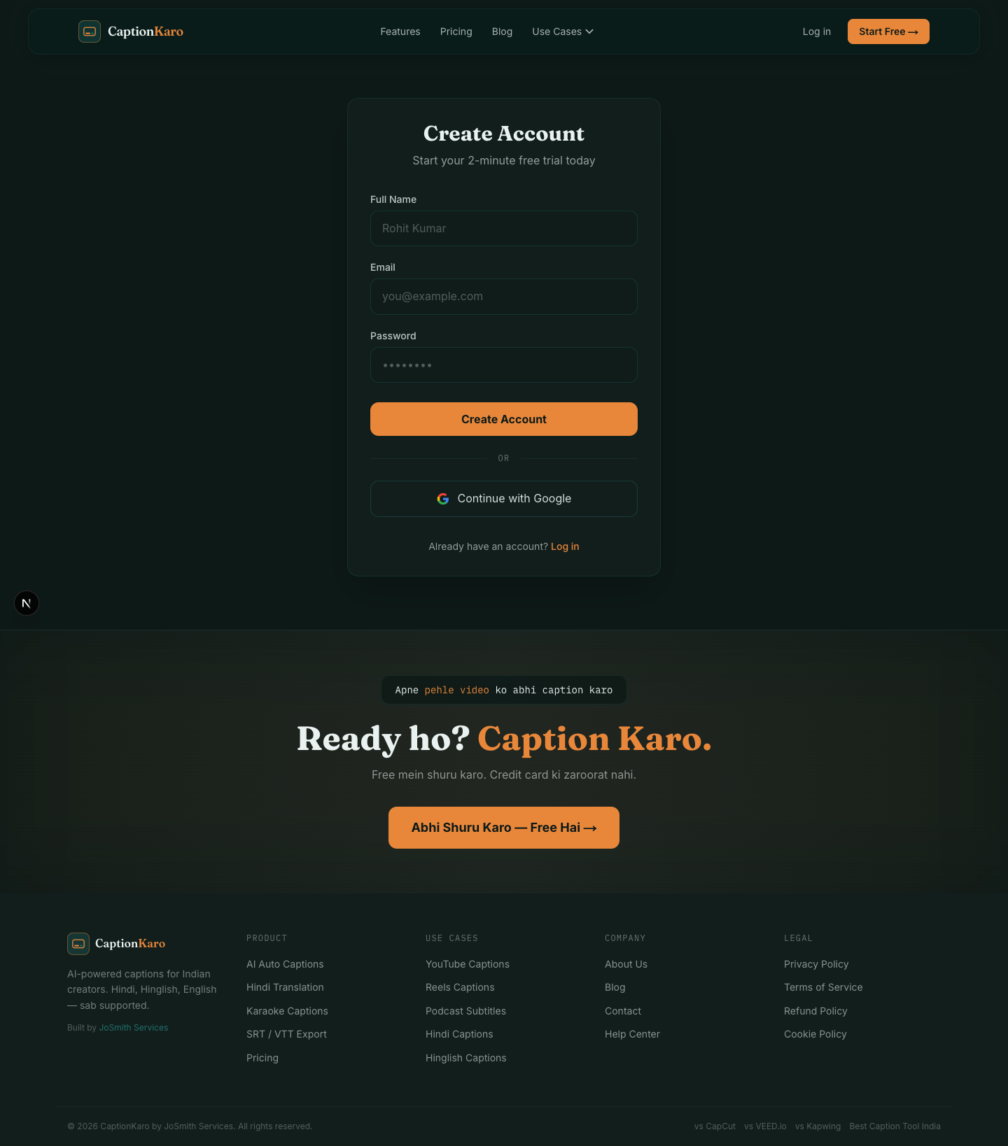 CaptionKaro Project Gallery Image 4