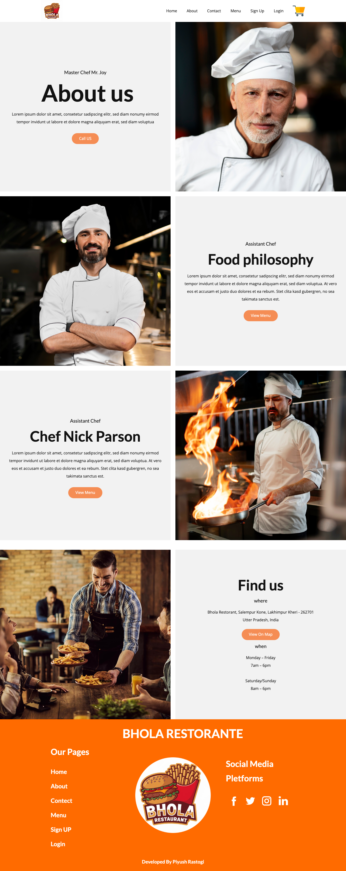Food Delivery Website Project Gallery Image 3