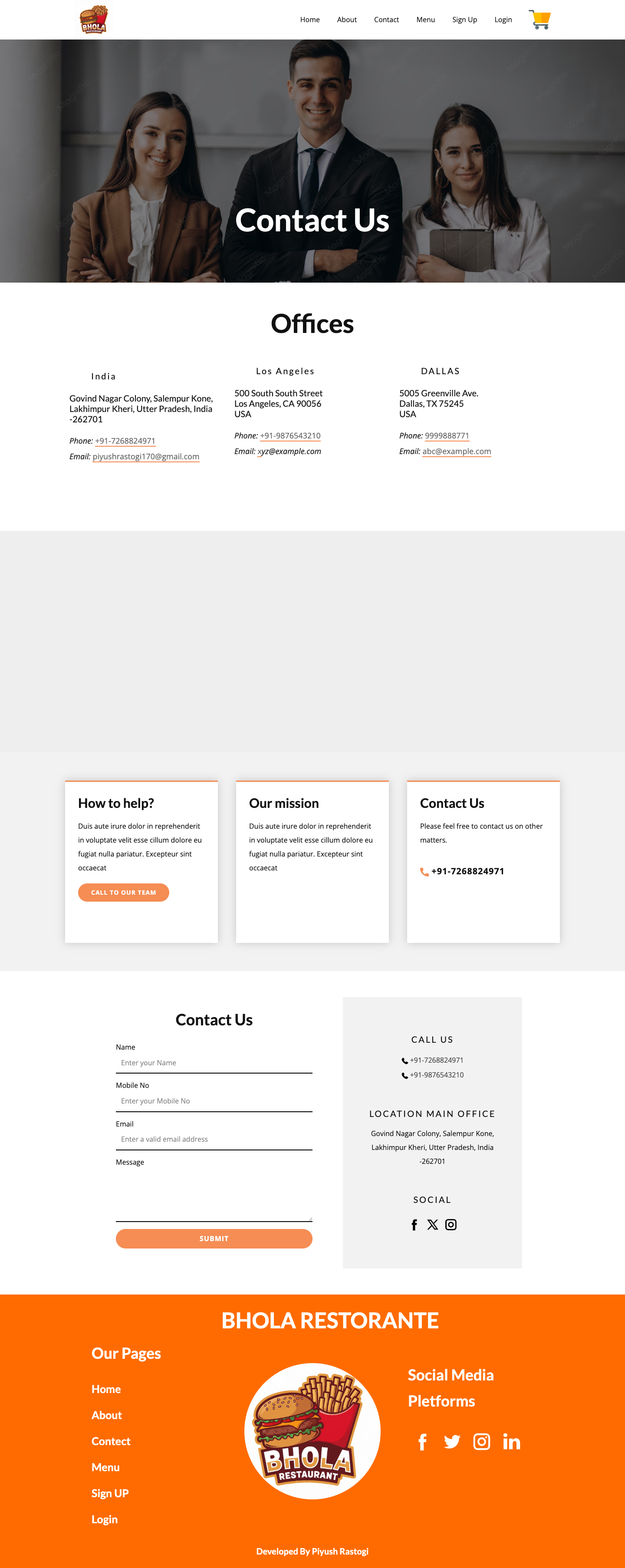 Food Delivery Website Project Gallery Image 4