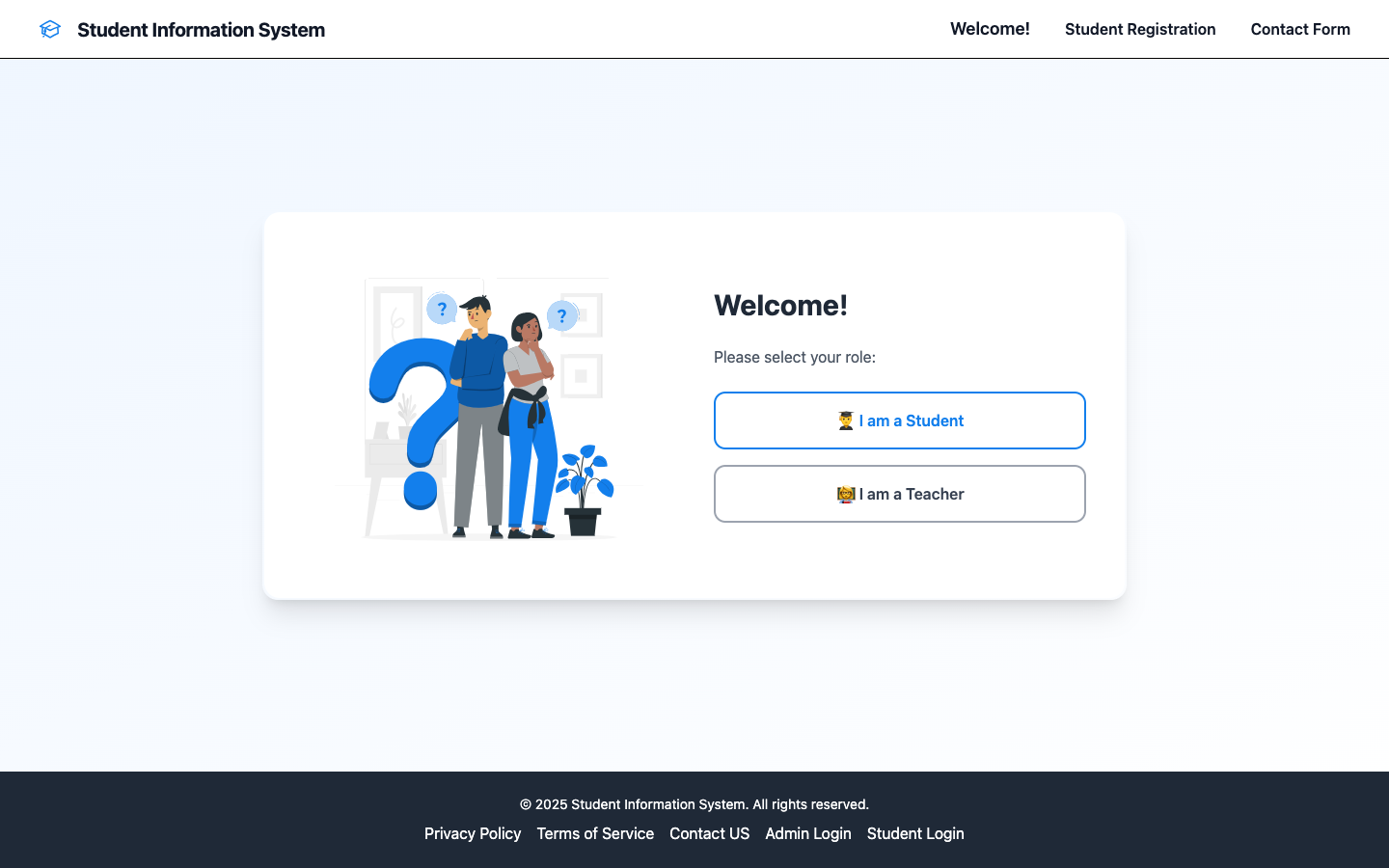Student Information System Portfolio Preview