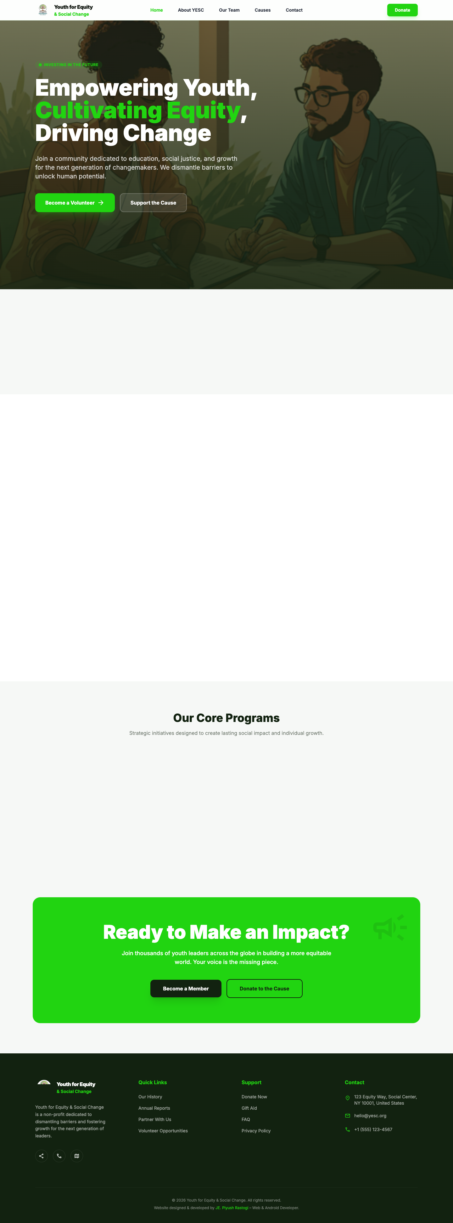 Youth for Equity and Social Change Portfolio Preview